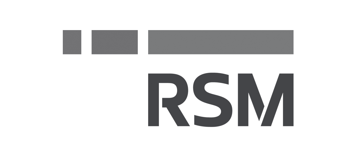 Logo de RSM (solo aparecen las letras RSM y una linea encima discontinua)